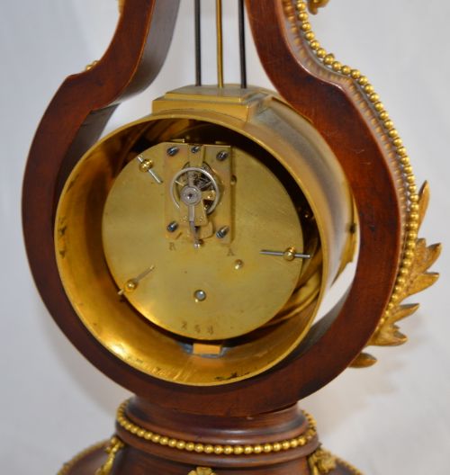 fig 1. A Small French Lyre Mantel Clock