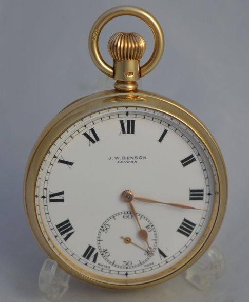9k Gold Jw Benson Pocket Watch