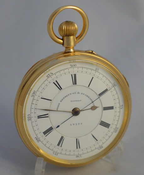 18k Gold Chronograph Pocket Watch