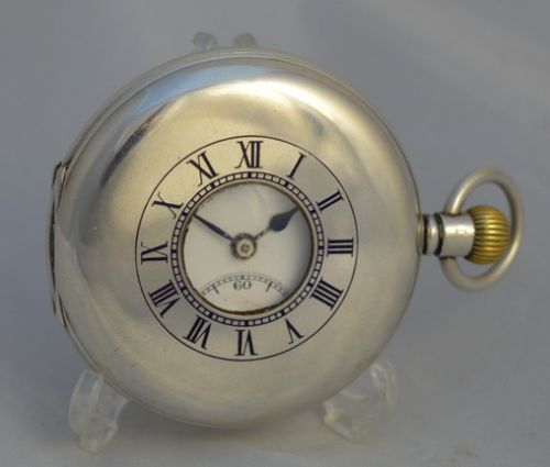 Silver Half Hunter Pocket Watch by Jw Benson