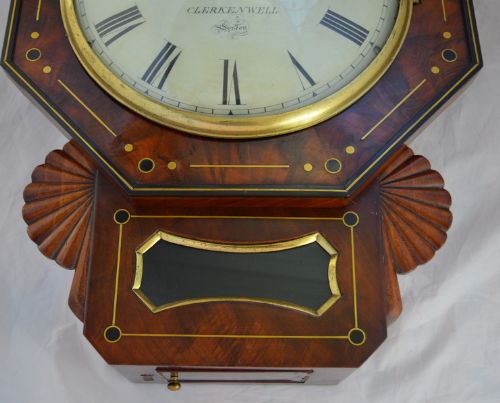 fig 1. Dropdial Fusee Wall Clock Handley Moore London