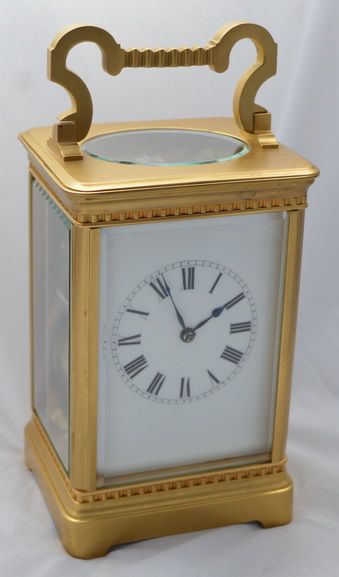 French Brass Striking Carriage Clock