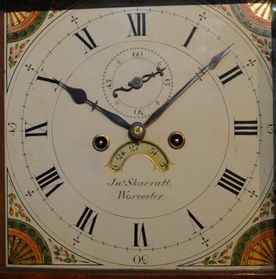fig 1. Small Cottage Longcase Grandfather Clock Skarratt Worcester