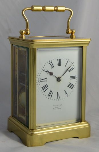 Striking Carriage Clock Retailed by Harrods London
