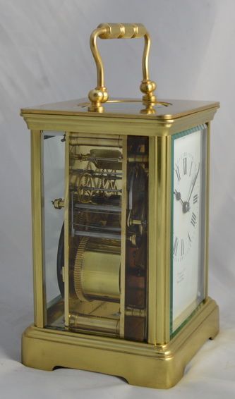 fig 1. Striking Carriage Clock Retailed by Harrods London