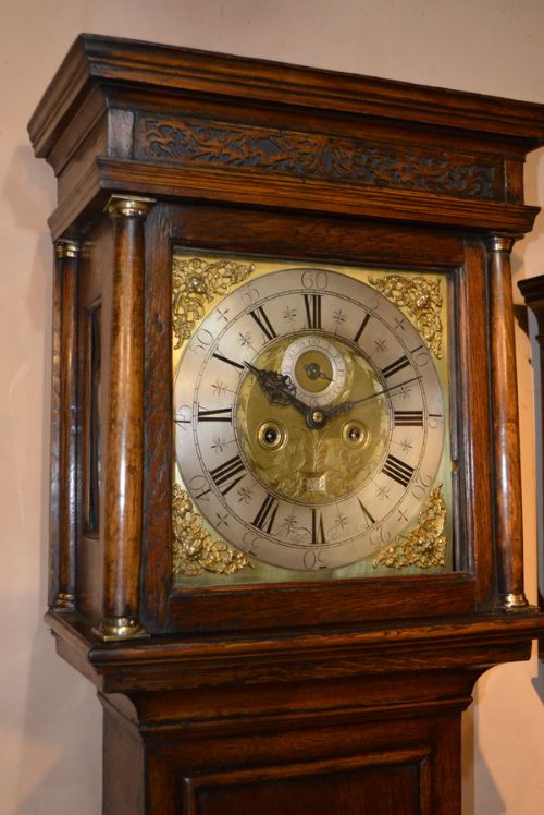 fig 2. John Culliford of Bristol Queen Anne period longcase clock.