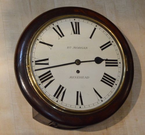 English Fusee Dial Clock Morgan of Minehead