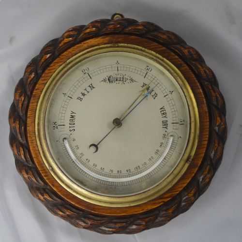 Antique Aneroid Wall Barometer