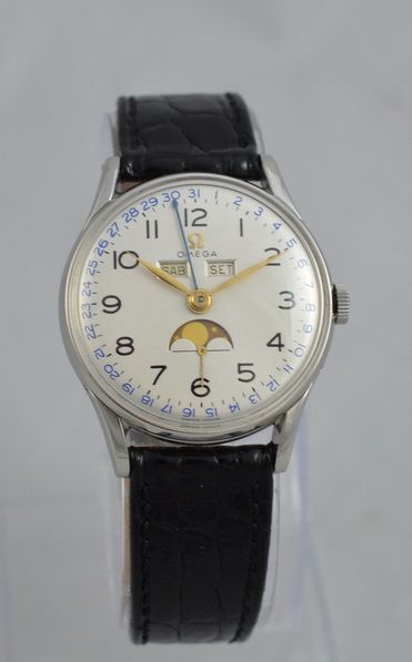 1948 Omega Cosmic Full Calendar Wrist Watch