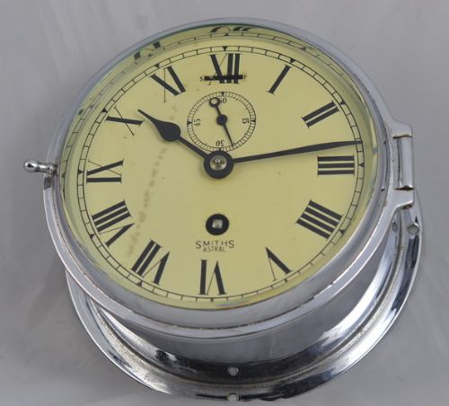 Smiths Chrome Cased Wall Clock