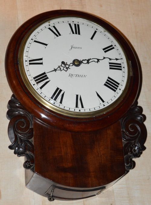 Jones, Ruthin 10" Dropdial Fusee Wall Clock
