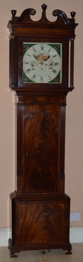 Longcase Grandfather Moon Phase Clock Houghton Chorley