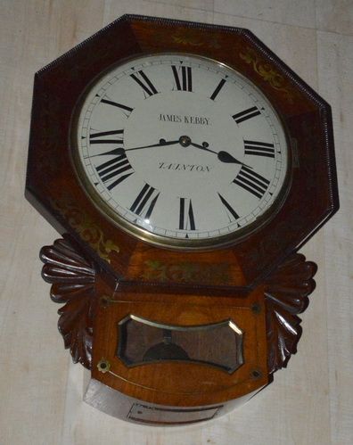 Kebby Taunton Twin Fusee Dropdial Wall Clock