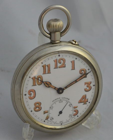 A Nickel Cased Sphinx Lever Pocket Watch
