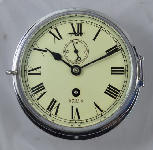 Chrome Ships Wall Clock by Smiths