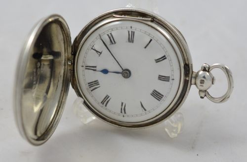 Silver Full Hunter Pocket Watch