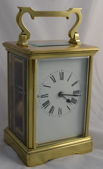 A Striking Brass Carriage Clock