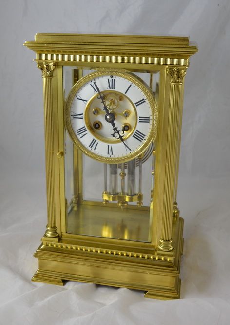 A French Four Glass Mantle Clock by Vincenti