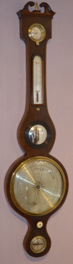 Mahogany Mercury Barometer by Faglio of London
