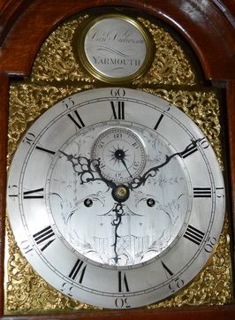 fig 1. Daniel Dickerson of Yarmouth Georgian Longcase Grandfather Clock