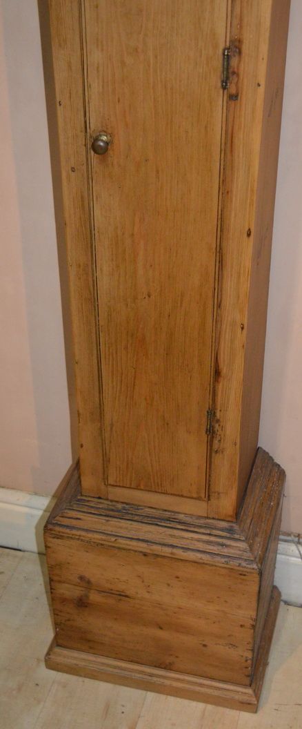 fig 1. An 18th Century Pine Longcase Clock by Voyce of Mitcheldean