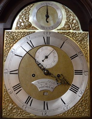 fig 1. Rule of Portsmouth Georgian Period Mahogany Longcase Clock