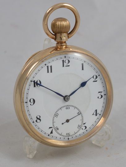 9k Gold Pocket Watch by Syren