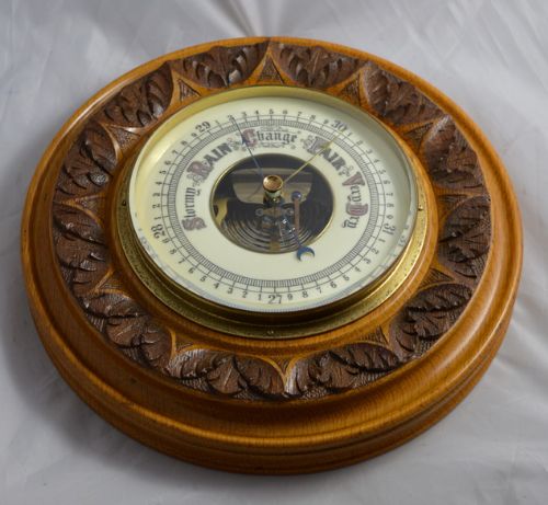 Late Victorian Aneroid Barometer with Visible Mechanism.