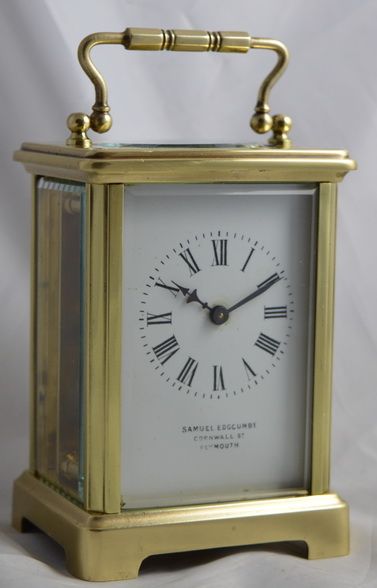 French Carriage Clock Retailed by Edgcumbe Weymouth