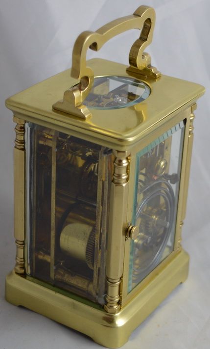 fig 1. French Striking Carriage Clock Blue Numerals