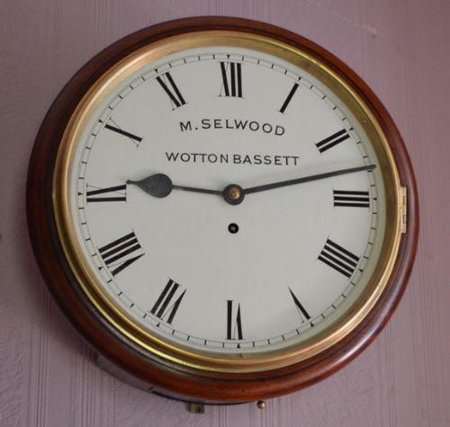 English Fusee Dial Clock, Selwood, Wotton Bassett