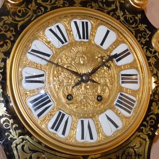 fig 1. French Boulle Tortoishell Longcase Clock