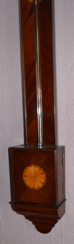 fig 1. Rare Georgian Angle Sign Post Stick Barometer