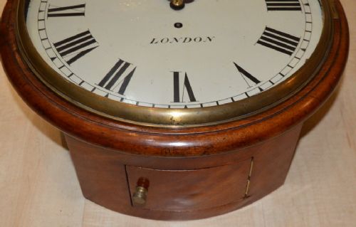 fig 1. William Yonge of London Georgian fusee dial wall clock