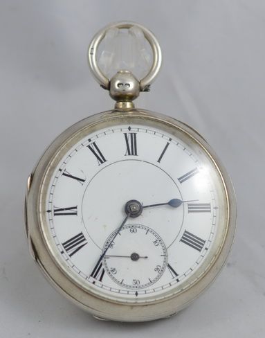 English Silver Pocket Watch, 1894