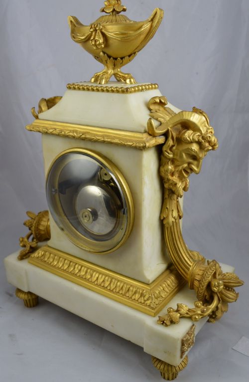 fig 1. French marble and gilt ormolu mantel clock