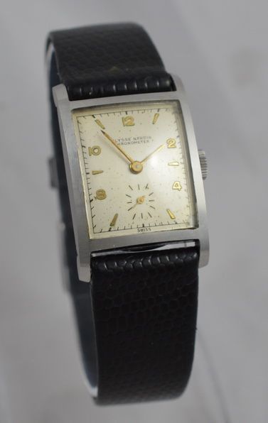 1940'S Ulysse Nardin Chronometer 'Tank' Wristwatch