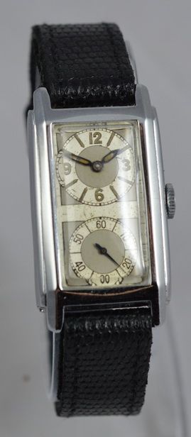 1930'S Art Deco 'Duo Dial' Wristwatch