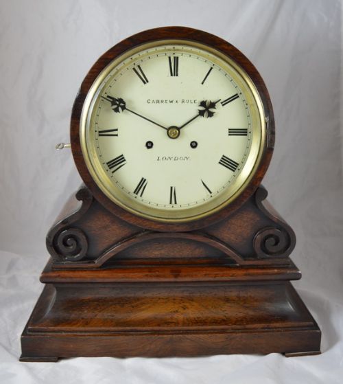 Double Fusee Bracket Clock by Carrew & Rule, London