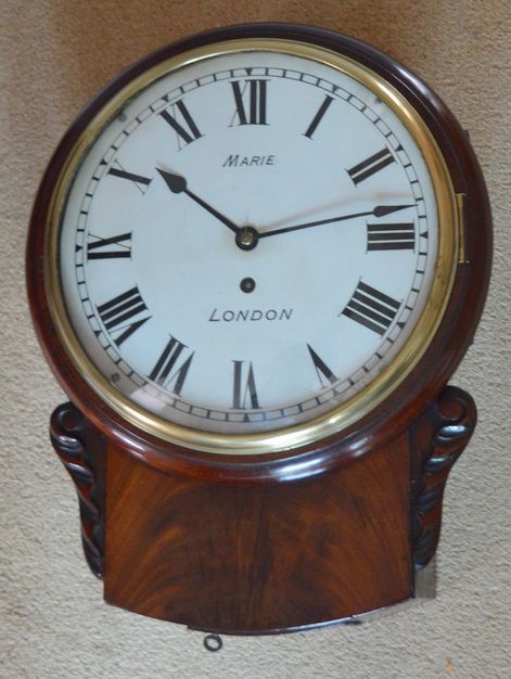 Fusee Dropdial Wall Clock by Marie, London