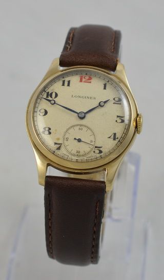 1947 Longines 9k Gold Wristwatch