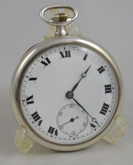A Slim Silver Pocket Watch