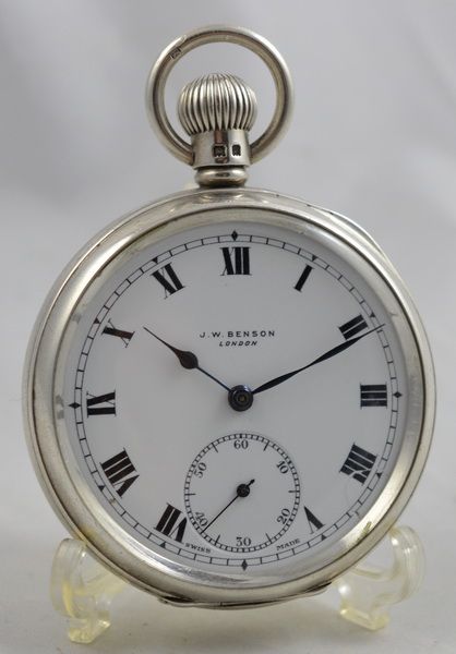 1935 Jw Benson Pocket Watch