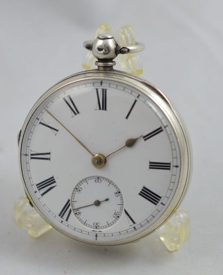 An 1884 London Fusee Silver Pocket Watch