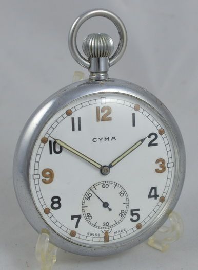 Cyma Gstp British Military Pocket Watch