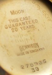 fig 1. 1935 Omega 'Cushion' Cased Wristwatch
