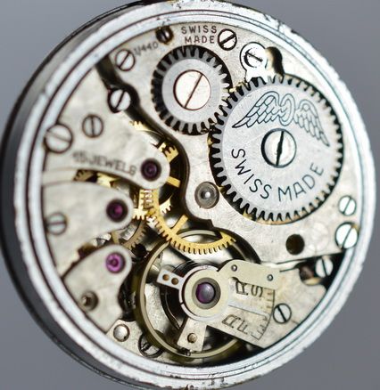 fig 1. 1941 9K Rose Gold Rotary Wristwatch