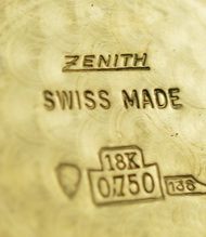 fig 1. 1959 18K Zenith 'Bumper' Wristwatch 