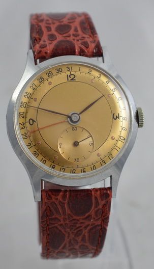 1950'S Swiss Calendar Wristwatch