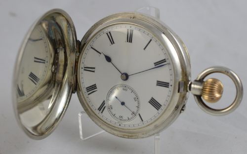 1896 Daniel Desbois, London Silver Hunter Pocket Watch